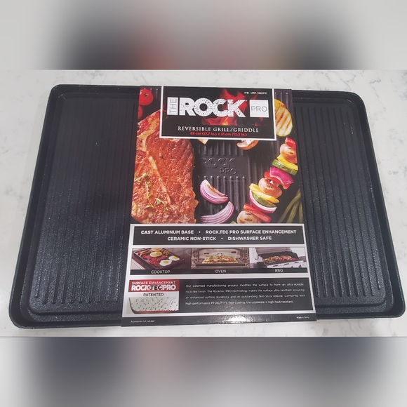 The Rock Kitchen I Rock Pro Reversible Grill Griddle 77 X 40 X 122